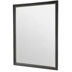 Spiegel  Pregasina , schwarz , Glas,Aluminium,Kunststoff , Maße (cm): B: 34 H: 45 T: 1.5