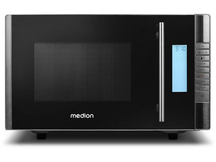 Medion® Mikrowelle MD 14482, Grill, Mikrowelle, 20 l, 5 Leistungsstufen, 8 Automatikprogramme, Auftaufunktion