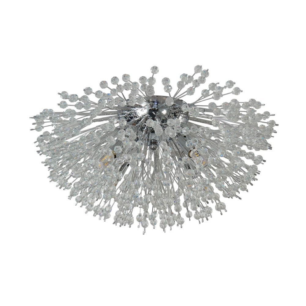 Searchlight Sunburst Design Plafondlamp Chroom Ø 29 cm