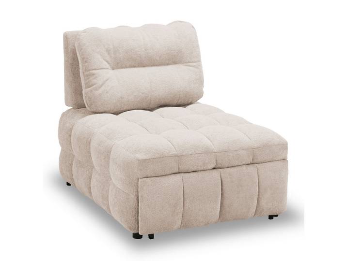 Schlafsessel Liara Webstoff Beige