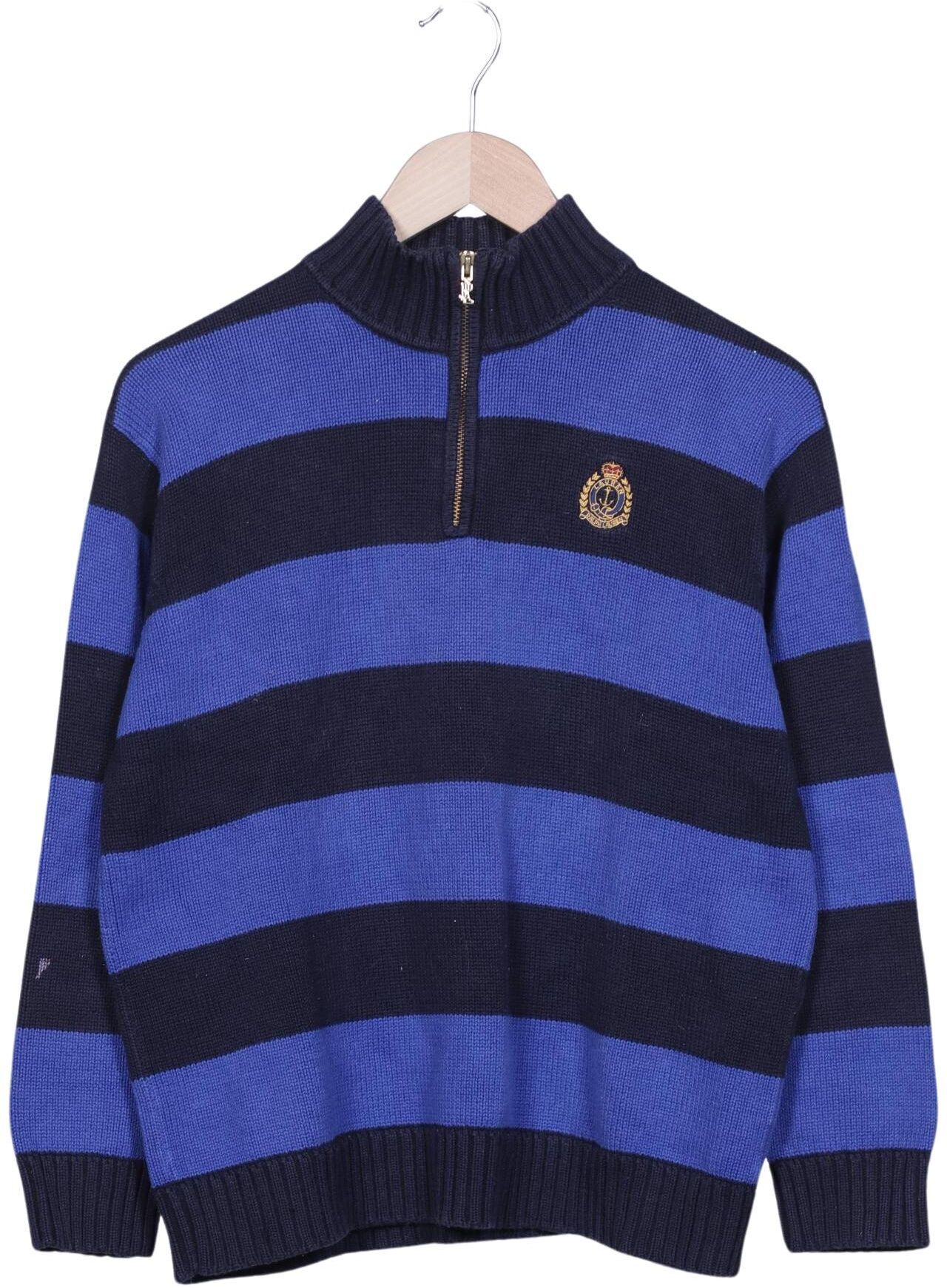 Lauren Ralph Lauren Petite Herren Pullover, Marineblau, Gr. M, Baumwolle - Second Hand
