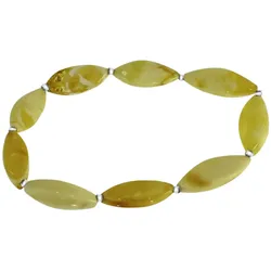 Armband OSTSEE-SCHMUCK "Ostsee-Schmuck Armband Tasja Armband Tasja", gelb, Armbänder, Damen, 19cm, Bernstein, Armband