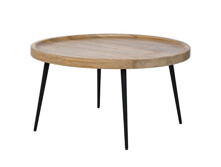 Couchtisch RONTAN Ø 75cm Braun/Mango