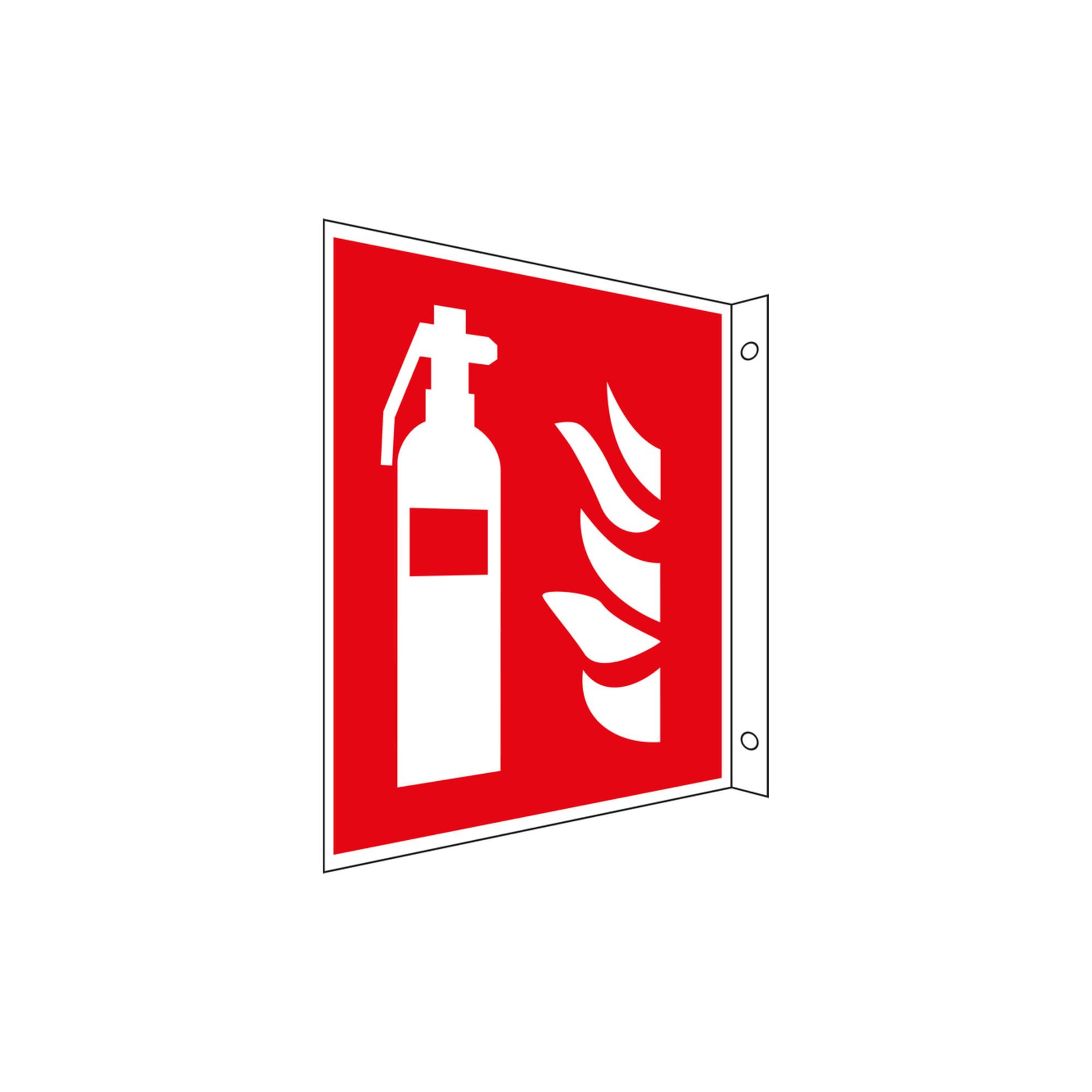 Eichner Brandschutz-Fahnenschild Feuerlöscher 20x20 cm (9225-13625-020)