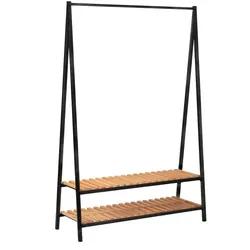 Standgarderobe Robin Metall Schwarz
