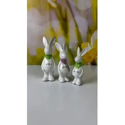 Hase Gabrio mit Halstuch rosa 18cm cremeweiß