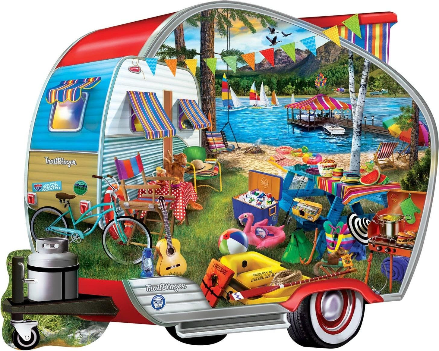 Master Pieces Legpuzzel Happy Campers 1000 stukjes meerkleurig
