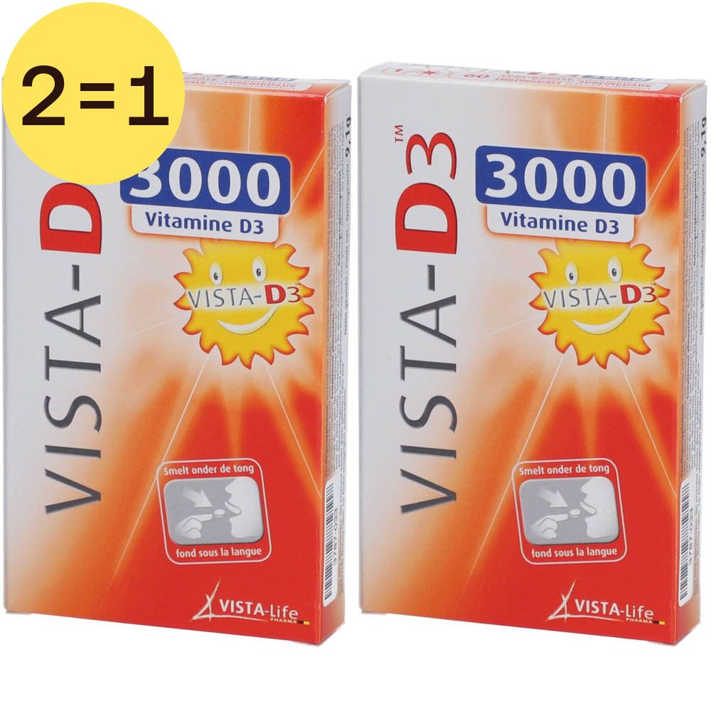 Vista-D3 3000 x2 2x60 St Schmelztabletten