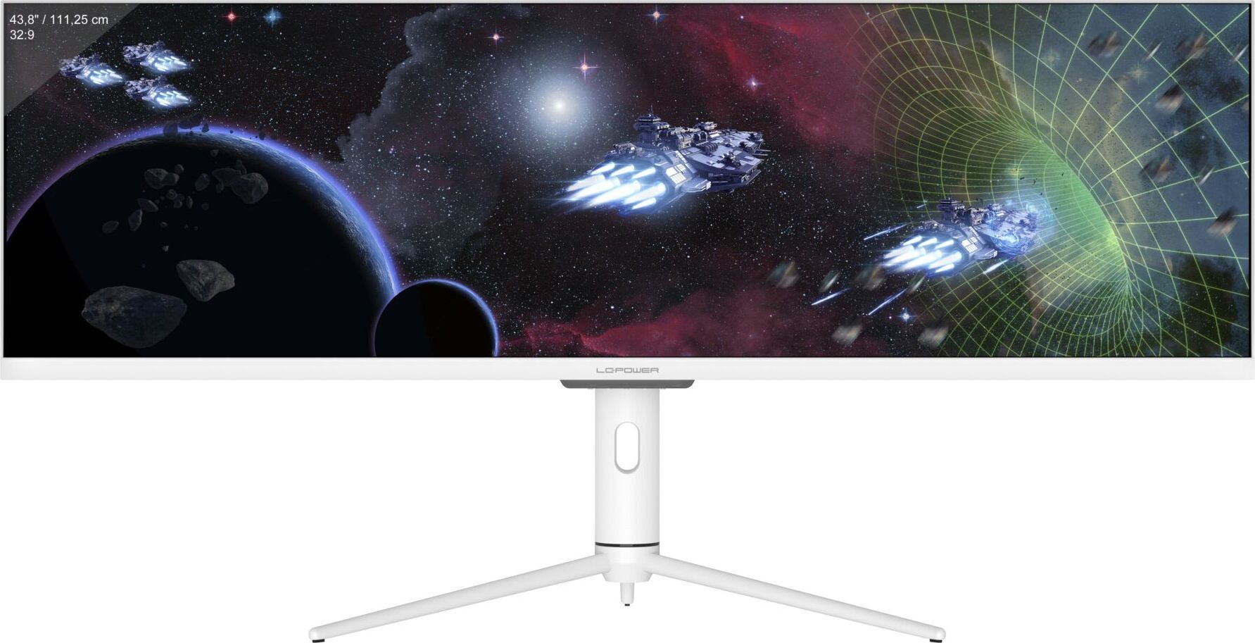 LC Power LC-M44-DFHD-120 - LED-Monitor - 111,3 cm (44") (43,8" sichtbar) - 3840 x 1080 DFHD @ 120 Hz - 400 cd/m² - 1000:1