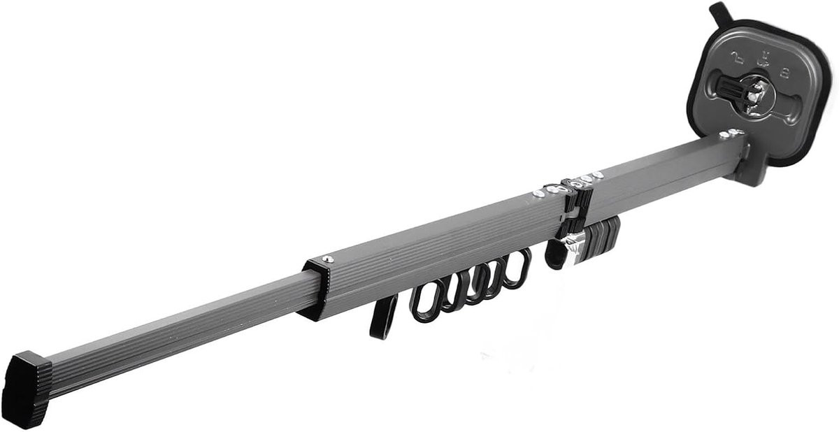 Intrekbaar aluminium droogrek voor kleding, 92 cm breedte