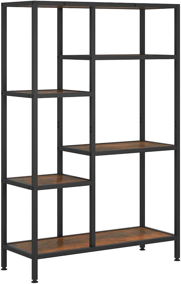 vidaXL Étagère à livres 80x30x120 cm Acier et bois d'ingénierie