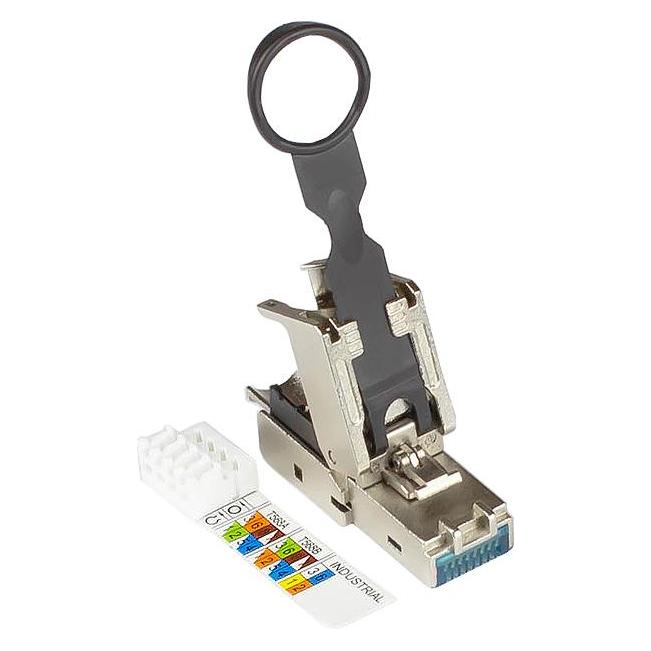 Good Connections RJ45 Stecker Cat. 6A, werkzeuglos / feldkonfektionierbar, STP geschirmt, Metall, Easy Pull-Out, Good (GC-N0148)