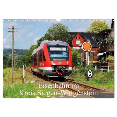 Eisenbahn im Kreis Siegen-Wittgenstein (Wandkalender 2027 DIN A3 quer), CALVENDO Monatskalender