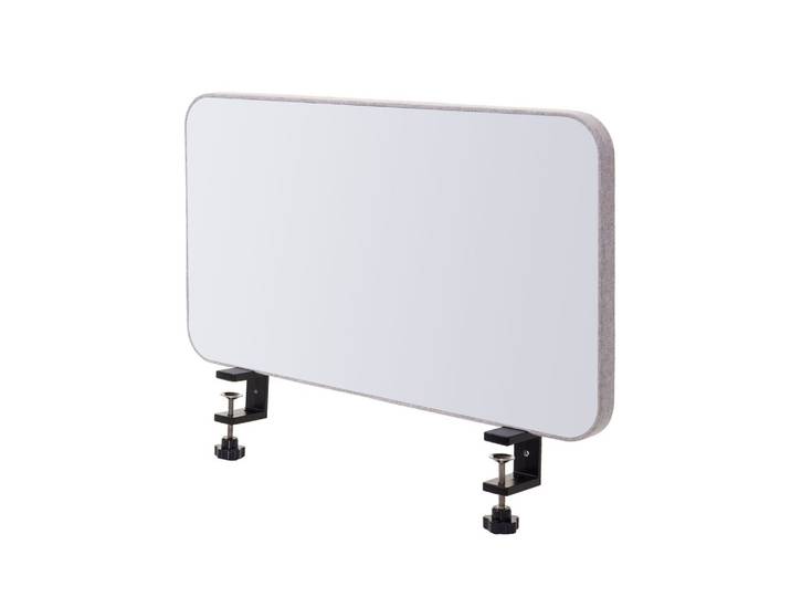 TISCH-WHITEBOARD Grau, Weiß