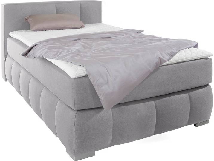 Home affaire Boxspringbett Chelles, inkl. Topper, in XXL- Überlänge 220 cm, Unterbox mit feine Wölbung