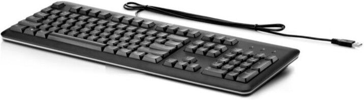 HP Tastiera USB AZERTY Francese (QY776AAABF), Nero, Km0 Scatola Originale