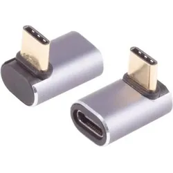 USB-C 90° Winkeladapter, 40 Gbps, Bidirektionale Datenübertragung, vertikal, oben/unten