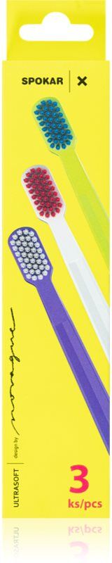 Spokar X 3429 Soft brosses à dents soft 3 pcs