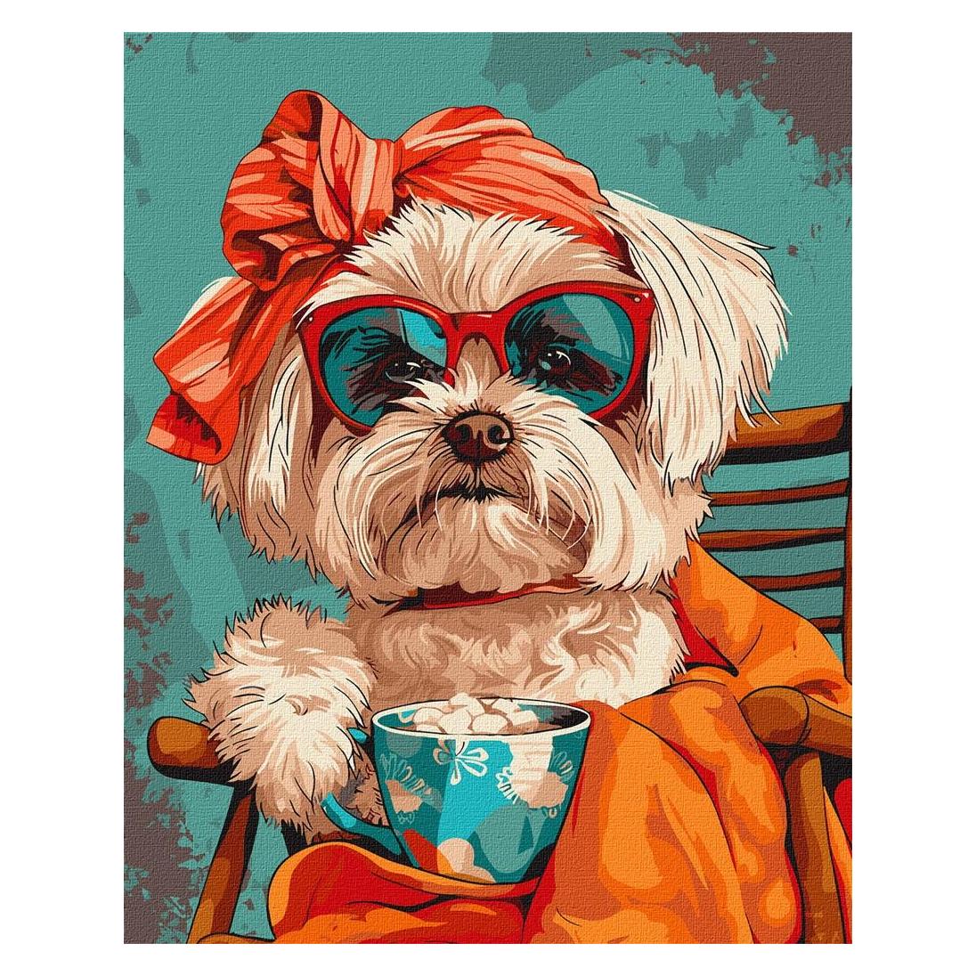 Ideyka Malen nach Zahlen - Stilvoller Shih Tzu (56585790)