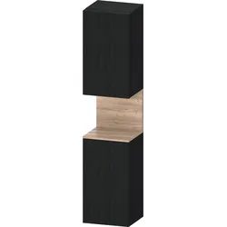 Duravit Collection One Hochschrank, Türanschlag rechts, 400x360x1760mm, Nische Eiche Mamoriert, QA1346R55160010, Farbe: Eiche Schwarz/mit Nischenbeleuchtung