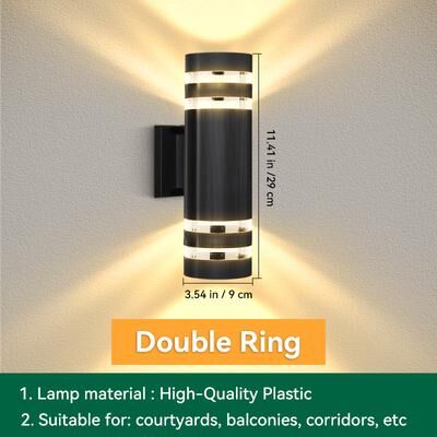 Combo Retail Shop LED Wall Light Waterproof Sconces Lighting, External Wall Washer For Porch, Garden, Street, And Home Decoration Light type E No Bulb