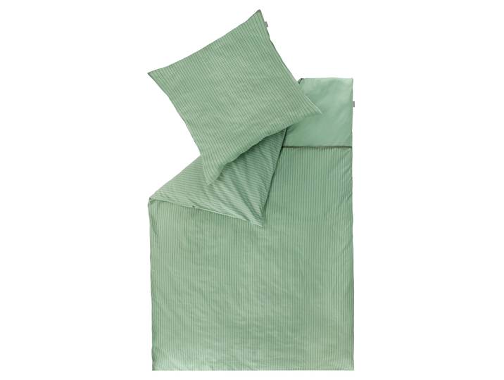 Housse de couette renforcée Twist 140 x 200 cm + coussin 70 x 90 cm Vert/Vert