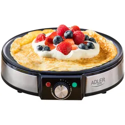 Adler AD3058 Crêpes Maker, Fun Kitchen, Schwarz