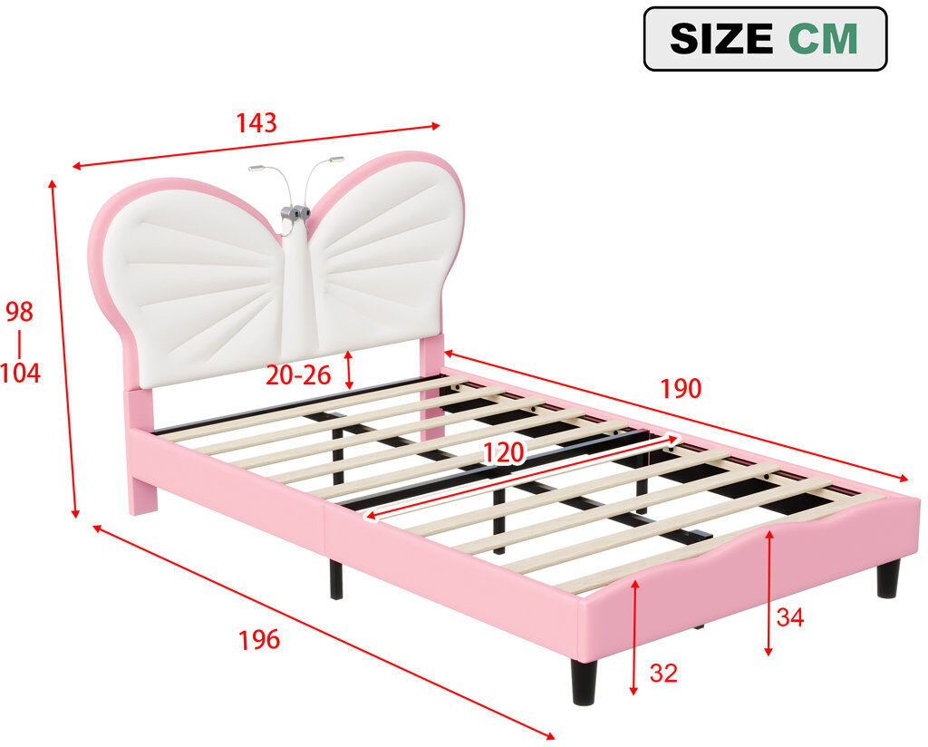 World Menagerie Bed Blue 90×190cm