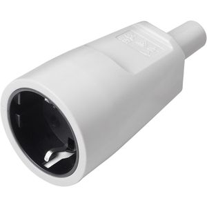 Meister Schutzkontakt-Kupplung 7422330, weiß, aus Kunststoff, 16 A / 230 V, IP20 für innen