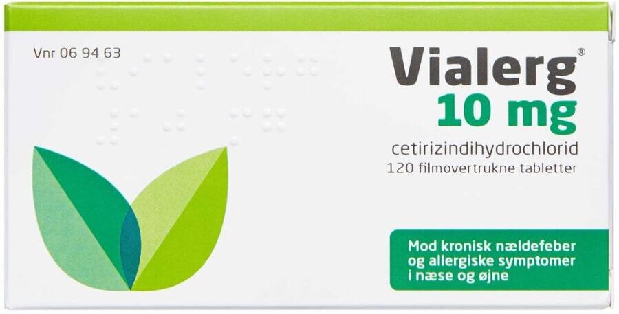 Vialerg 10 mg 120 stk Filmovertrukne tabletter