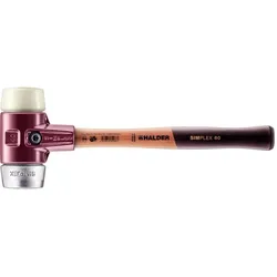 HALDER SIMPLEX - Schonhammer mit TE-Gehäuse und Holzstiel, Nylon / Weichmetall - 3089.060