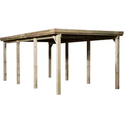 Weka Einzelcarport 617 Stahldach Einzelcarport 617 Gr. 2 (322 x 612 cm) (Holzcarport)