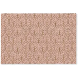 FUSSMATTE Lachsrosa - Muster - Geometrisch Schmutzfangmatte 180x120 cm