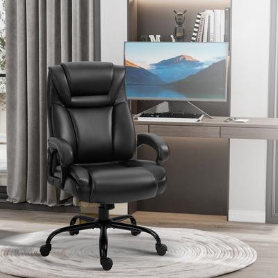 Vinsetto Big and Tall Executive Office Chair 400lbs Computer Desk Chair with High Back PU Leather Ergonomic Upholstery