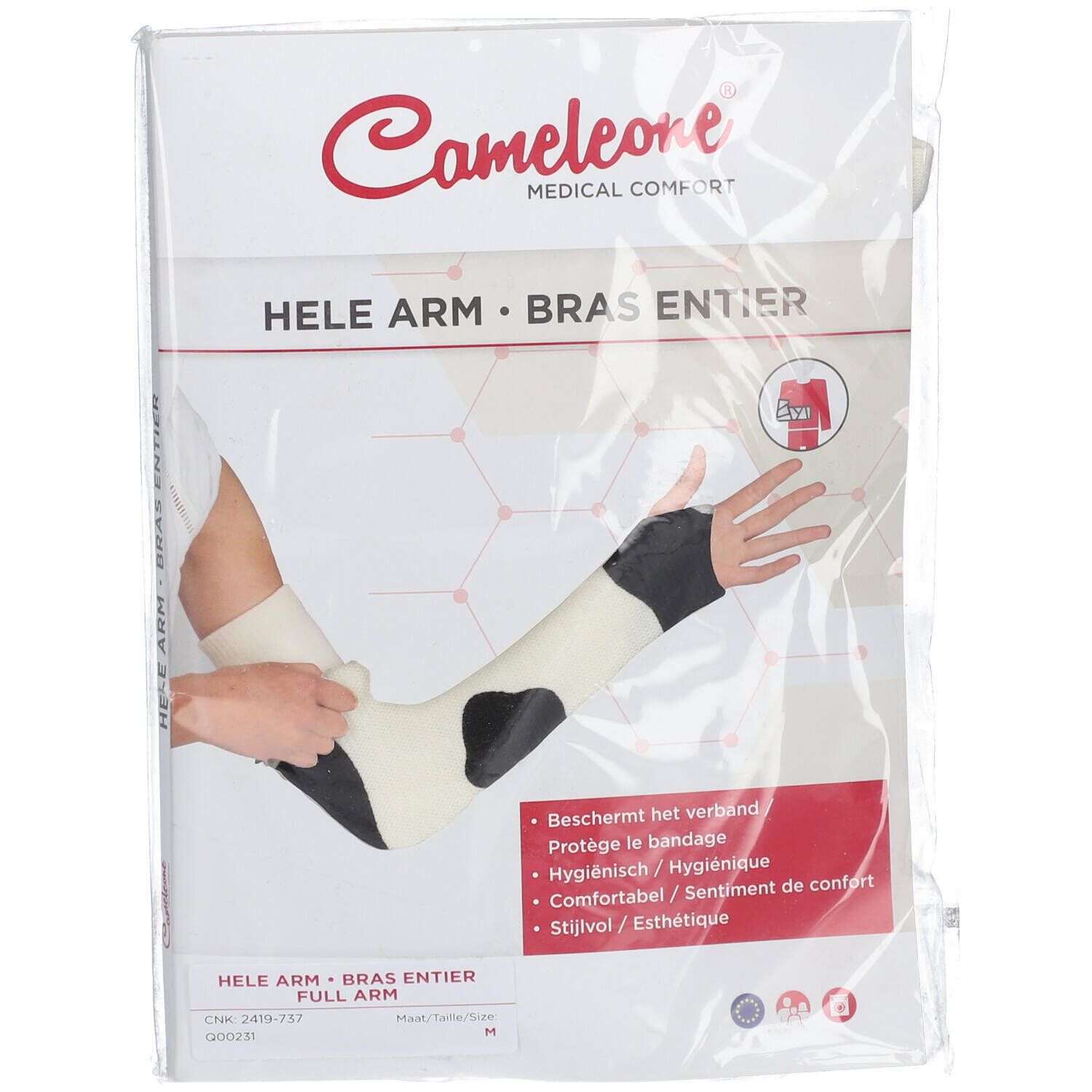 Cameleone Volledige Arm Open Duim Koe M 1 St Bandage(s)