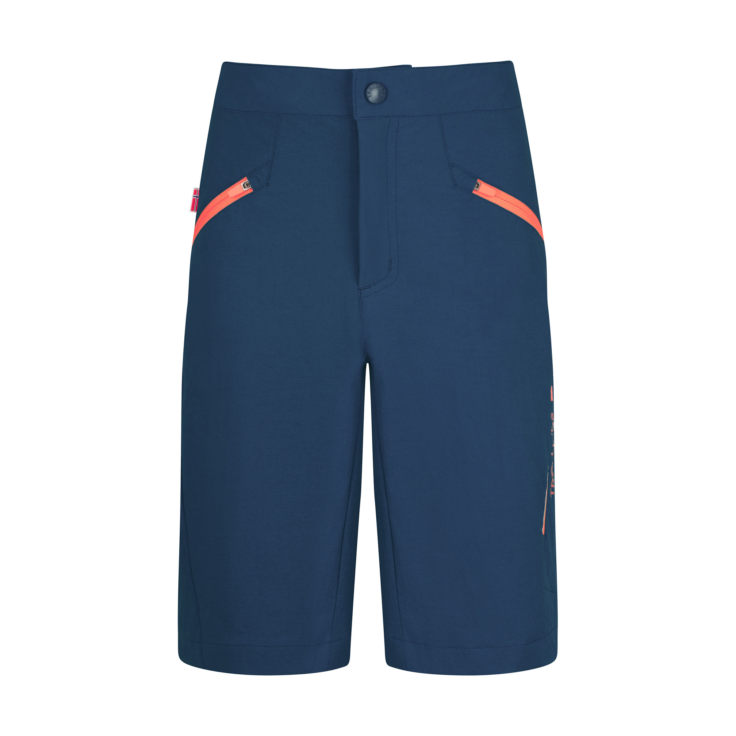 Trollkids Skaland Hose Kinder Kurze Hosen blau Größe 110 Trekking Widerstandsfähig