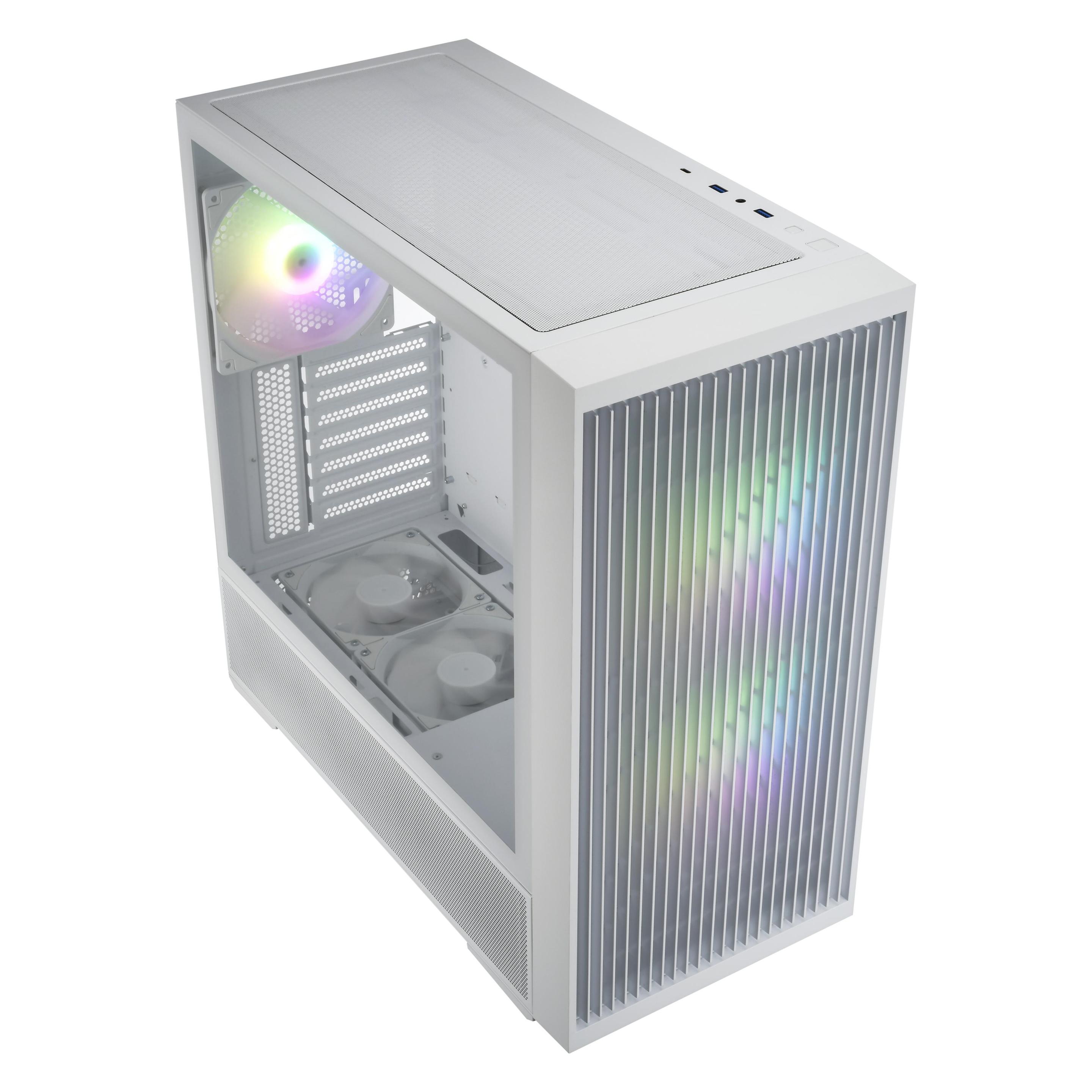 Fortron FSP M330-WA/Midi Tower/Transpar./White (ATX, mATX, Mini-ITX) (POC0000329)