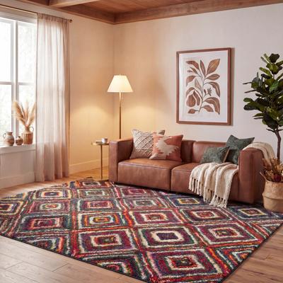 SAFAVIEH Fiesta Shag Kyra Abstract Rug