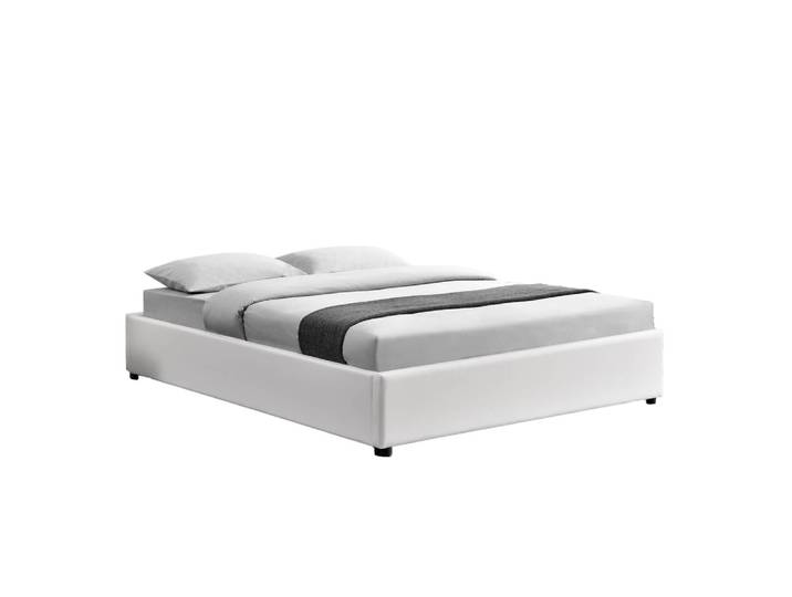 Lit coffre 160 x 200 cm blanc