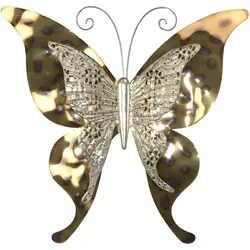 möbel direkt online Wanddekoration Butterfly goldfarben