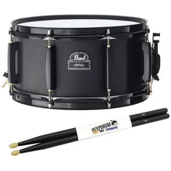 Pearl JJ1365N Jordison Snare Drum mit Drumsticks 5BB (Acoustic-Drum), Schlagzeug, Schwarz