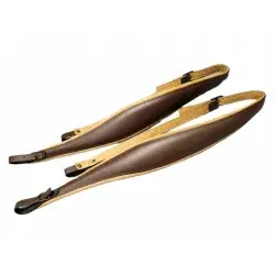 Luxus-Harmonikariemen Braun/Beige