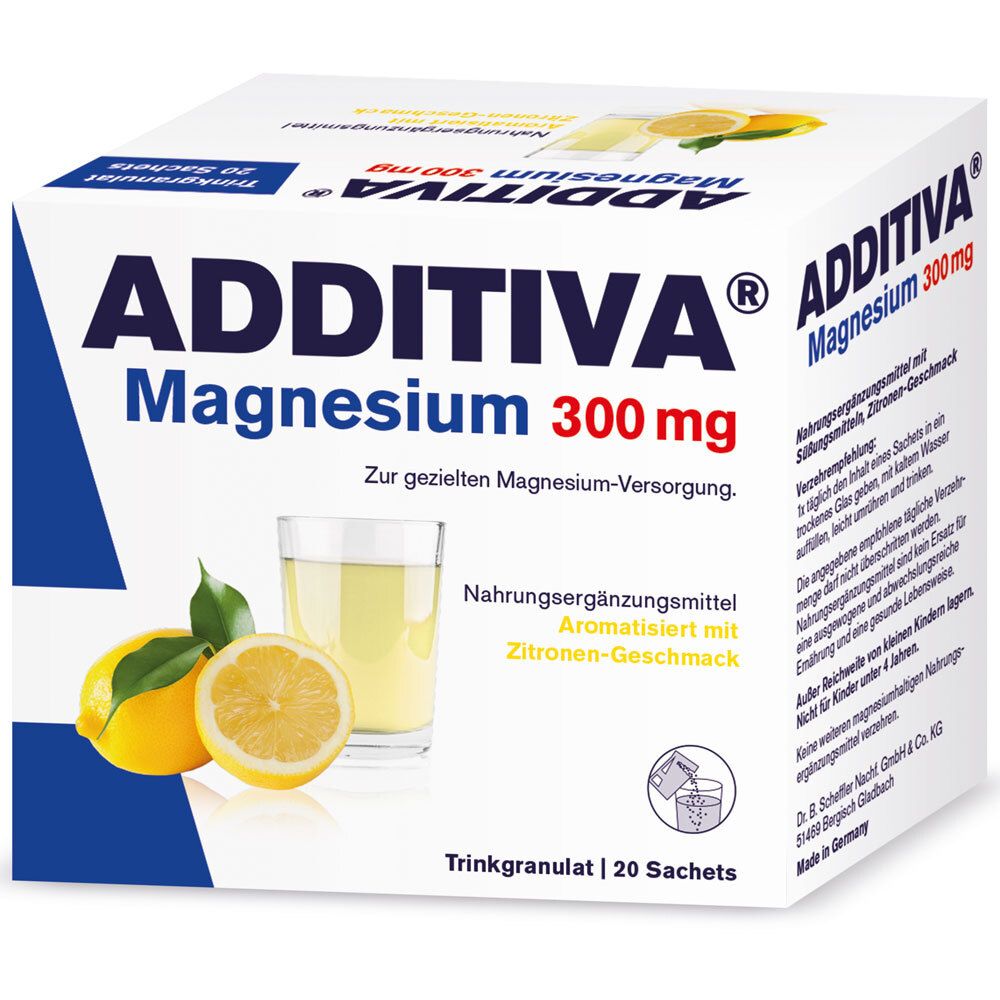 Additiva Magnesium 300 mg N Sachets 20 St Pulver
