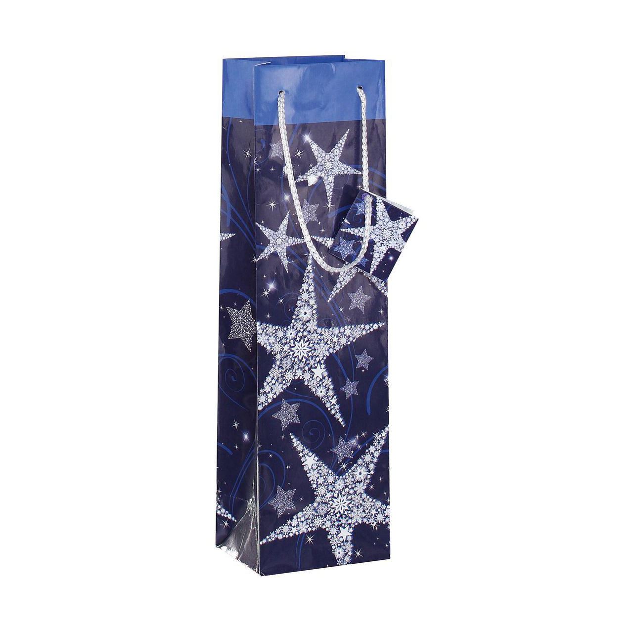 SIGEL 5 Flaschenbeutel Shining Star Motiv 10,0 x 35,0 cm