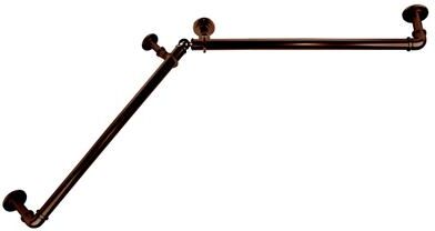 "InStyleDesign 1"" Blackout Corner Curtain Rod"