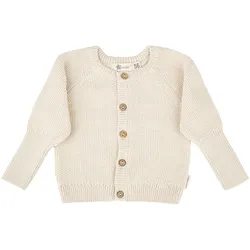 Sterntaler Safari Strickjacke mit Mitwachsbündchen, natur, 74