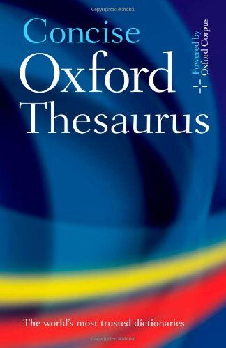 Sara Haweker - Concise Oxford Thesaurus (Diccionarios) - Preis vom 09.10.2026 07:28:09 h