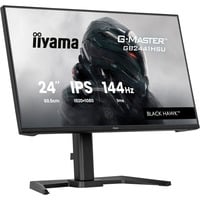 G-Master GB2441HSU-B1 Black Hawk, Gaming-Monitor 60.5 cm (23.8 Zoll), schwarz, FullHD, IPS, HDMI, DP, Free-Sync, USB-Hub, Höhenverstellung, 144Hz Panel