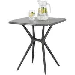 CLP Tisch Becky eckig 72 x 72 cm   Farbe: dunkelgrau