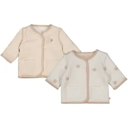 Feetje Wendejacke Bären-Stickerei Rippqualität, natur | beige, 68